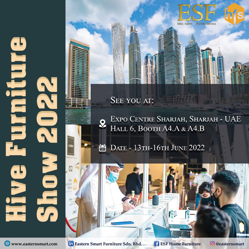 HIVE FURNITURE SHOW | SHARJAH, UAE | 13 - 16 JUNE 2022